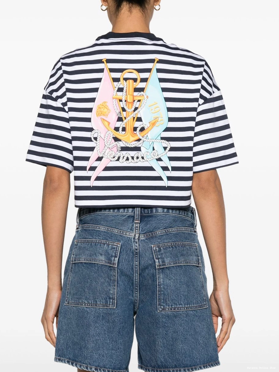 Cheap T-shirt L'Ancora cropped Women Versace Versace 0726